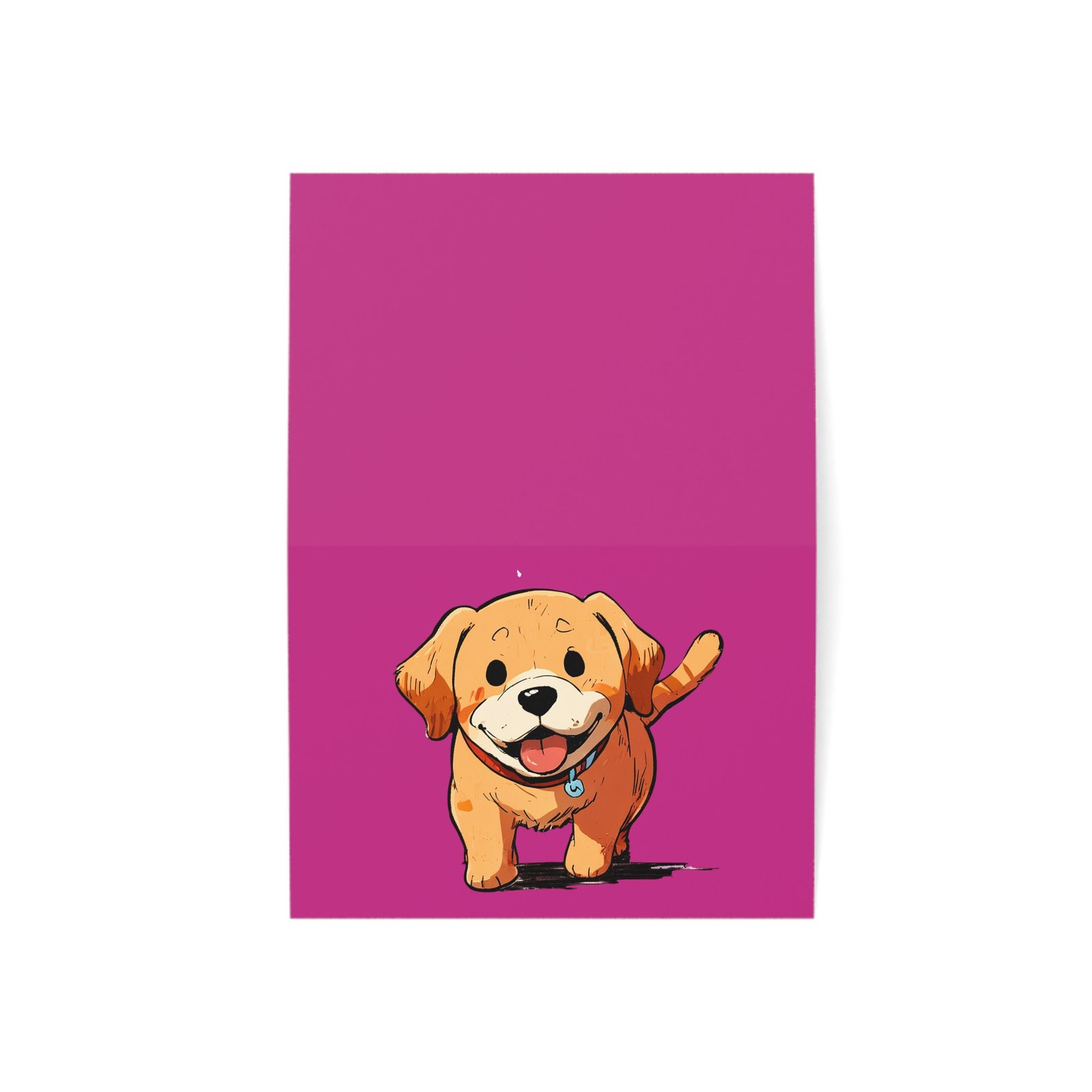 cute dog pink greeting cards, perfect for pet lovers, birthdays, thank you notes, invitations, set of 1, 10, 30, 50pcs cute dog pink greeting cards, perfect for pet lovers, birthdays, thank you notes, invitations, set of 1, 10, 30, 50pcs