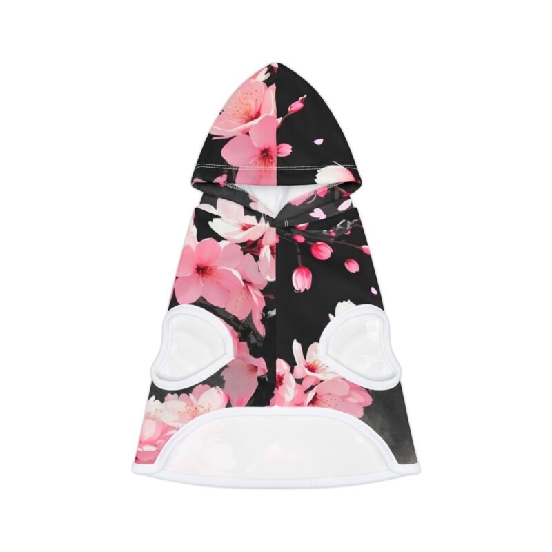 floral pet hoodie stylish dog sweater for cold days, pet apparel, cute dog clothes, spring outfit, floral print