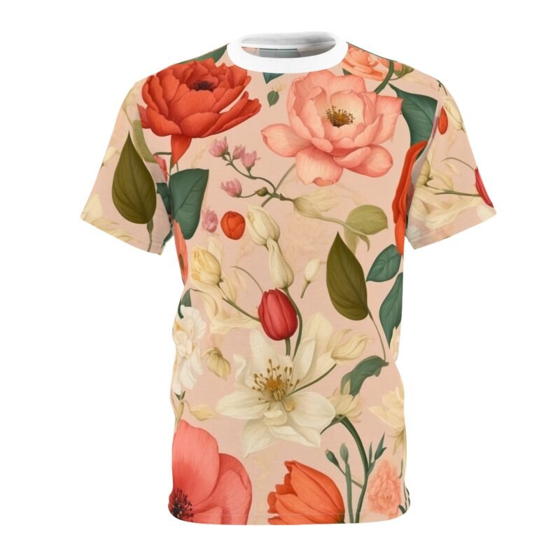 floral unisex tee, summer floral shirt, garden lover gift, casual tee, spring fashion, nature inspired wear