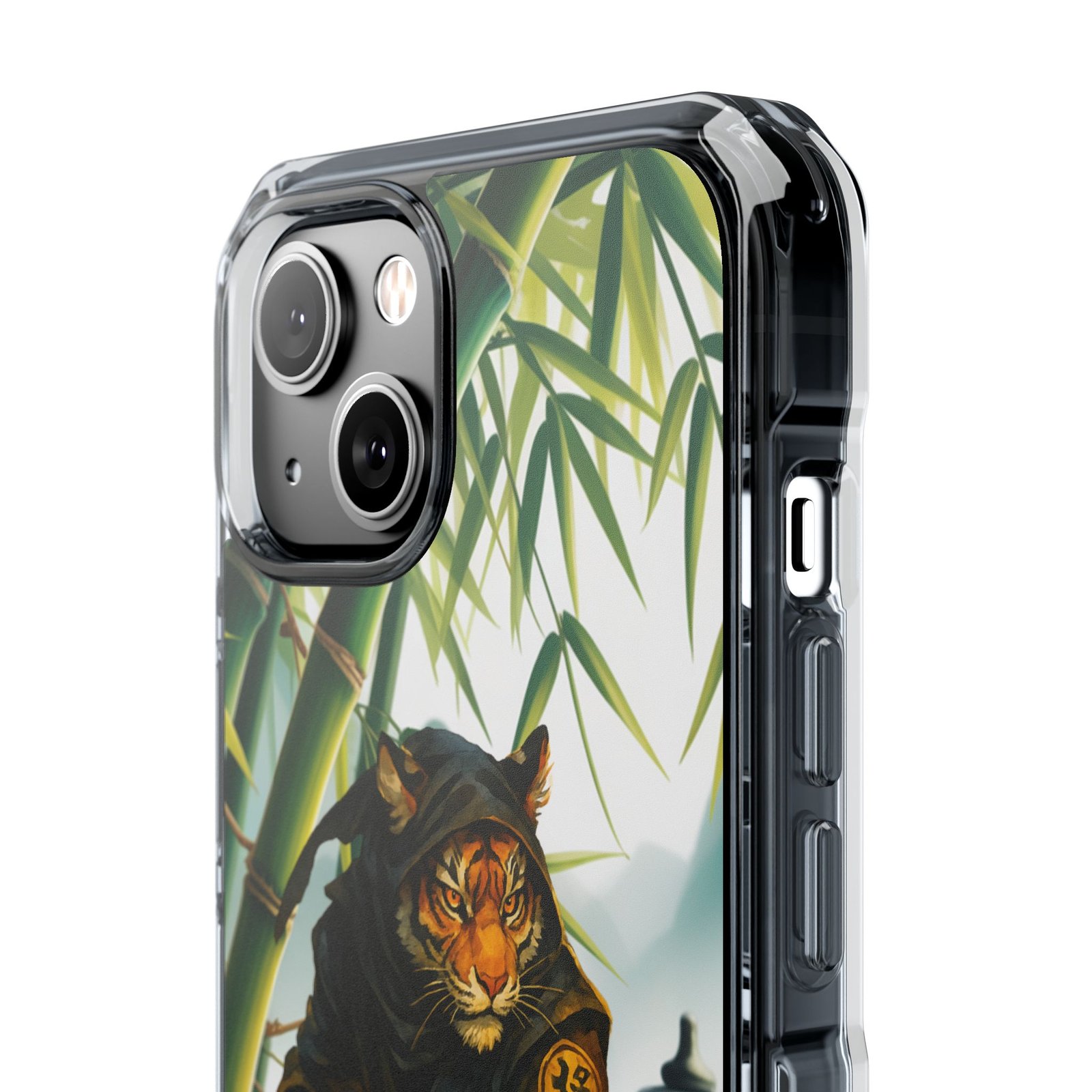 ninja tiger iphone case clear magnetic impact case, bold animal design, unique gift for cat lovers, phone protection, trendy accessories ninja tiger iphone case clear magnetic impact case, bold animal design, unique gift for cat lovers, phone protection, trendy accessories