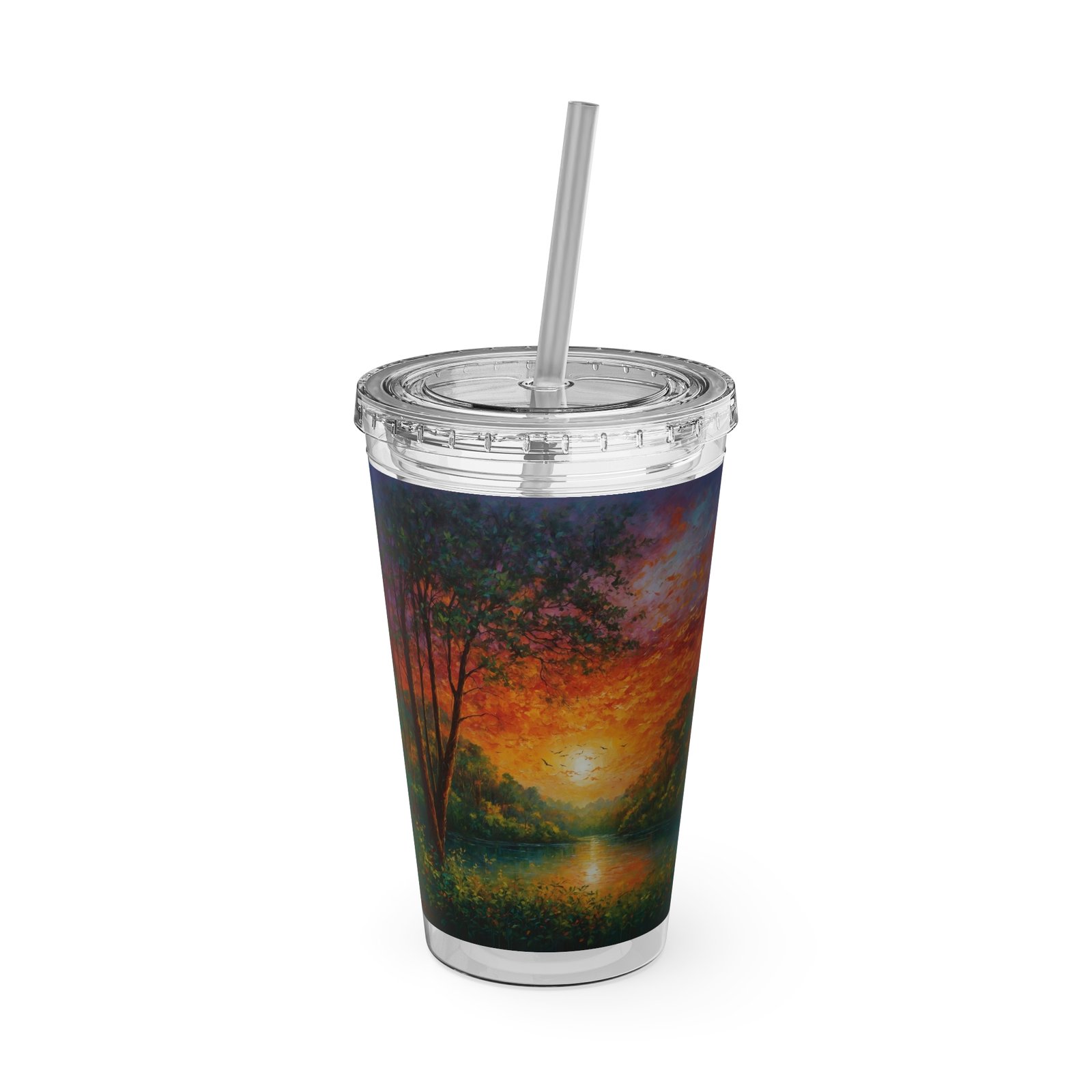 sunsplash tumbler with straw vibrant sunset drinkware for relaxing moments, summer vibe, gift for nature lovers, eco friendly, travel mug sunsplash tumbler with straw vibrant sunset drinkware for relaxing moments, summer vibe, gift for nature lovers, eco friendly, travel mug
