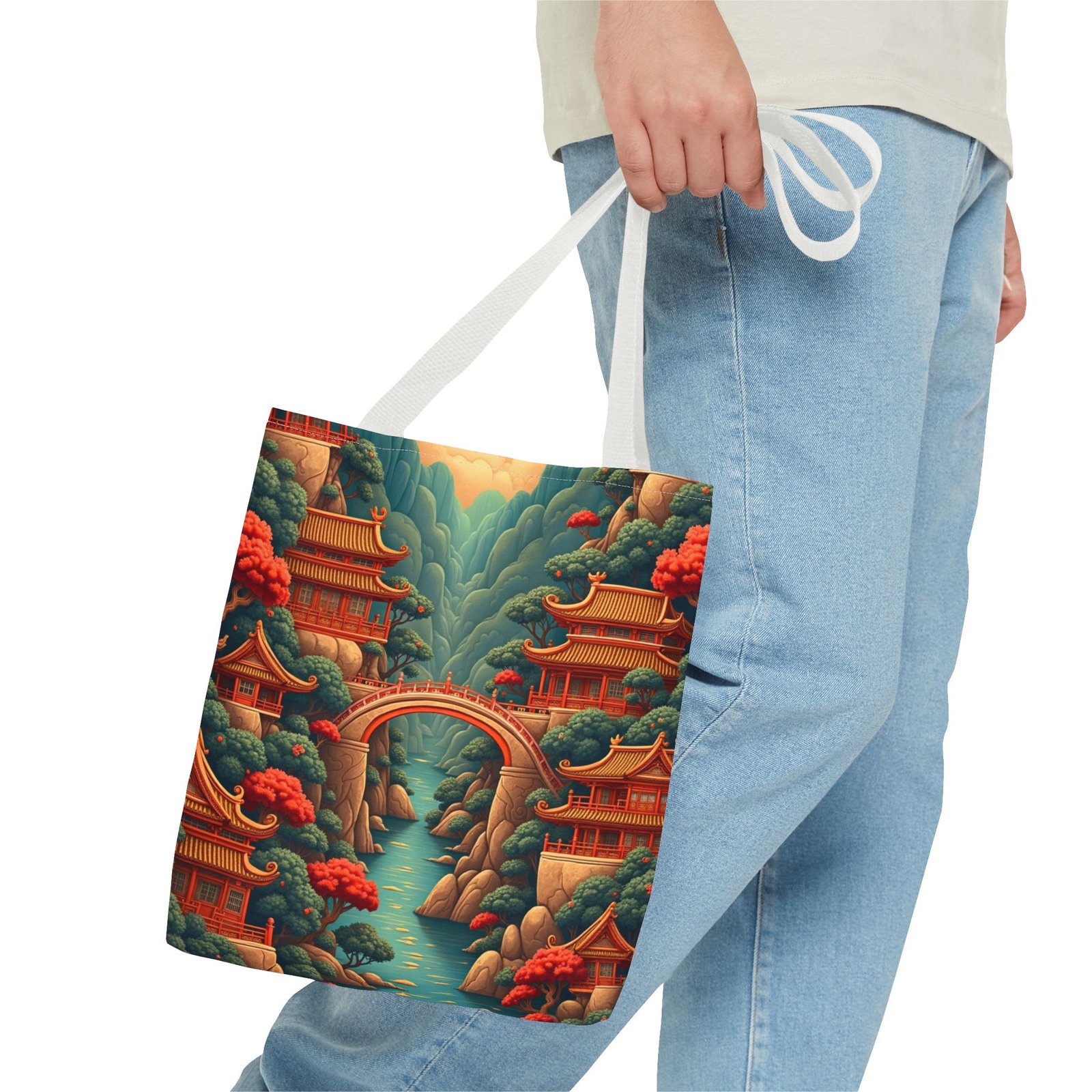 asian landscape tote bag stylish eco friendly shopper, perfect for travel, nature lovers, gifts, beach days, and everyday use asian landscape tote bag stylish eco friendly shopper, perfect for travel, nature lovers, gifts, beach days, and everyday use
