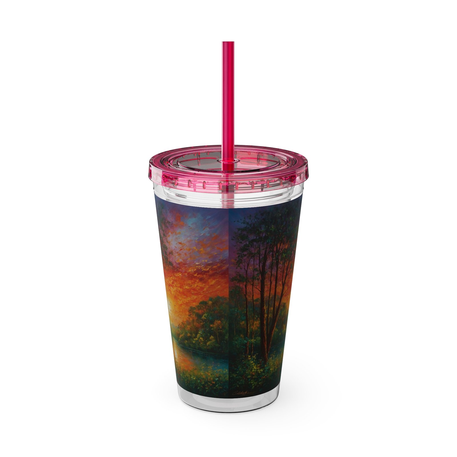 sunsplash tumbler with straw vibrant sunset drinkware for relaxing moments, summer vibe, gift for nature lovers, eco friendly, travel mug sunsplash tumbler with straw vibrant sunset drinkware for relaxing moments, summer vibe, gift for nature lovers, eco friendly, travel mug