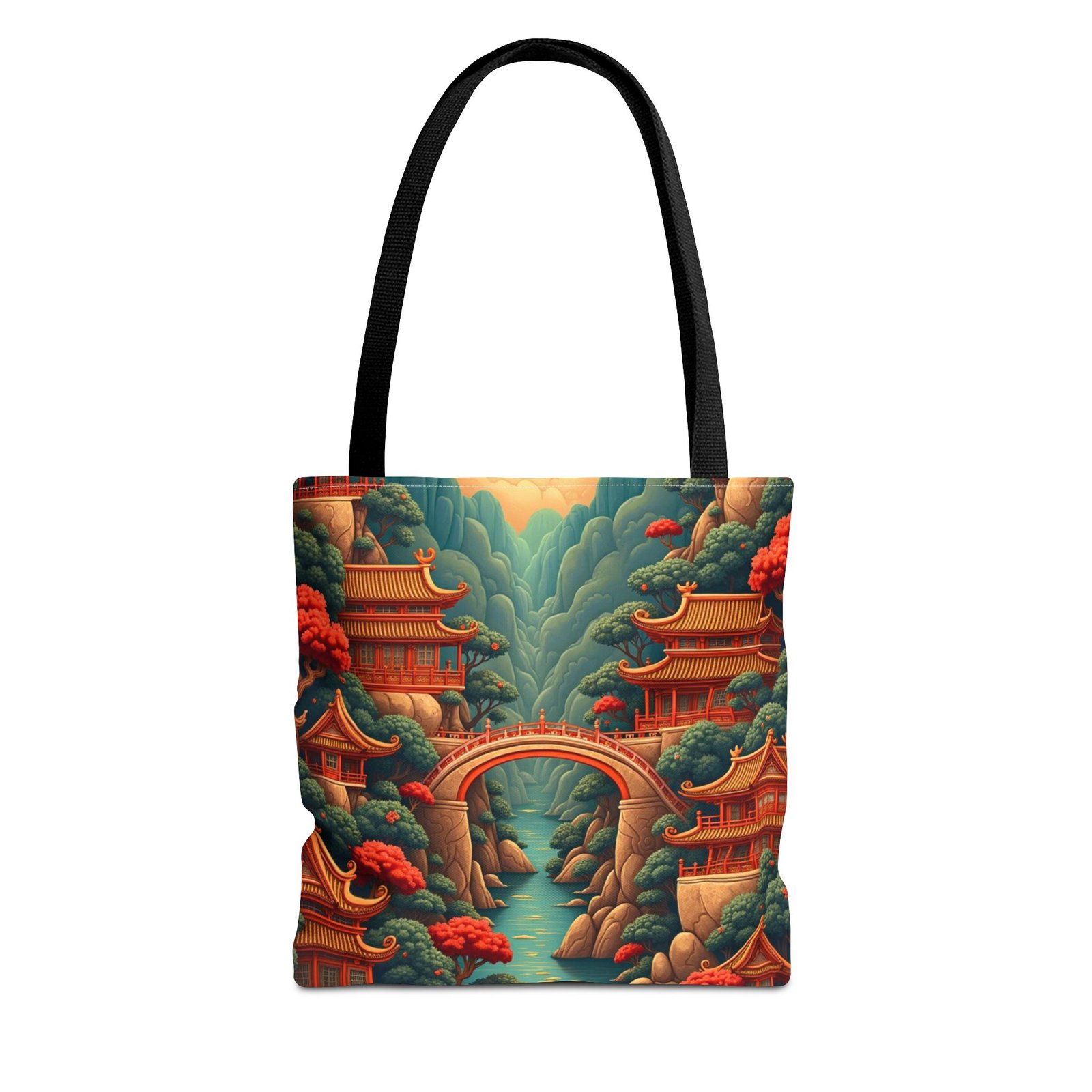 asian landscape tote bag stylish eco friendly shopper, perfect for travel, nature lovers, gifts, beach days, and everyday use asian landscape tote bag stylish eco friendly shopper, perfect for travel, nature lovers, gifts, beach days, and everyday use