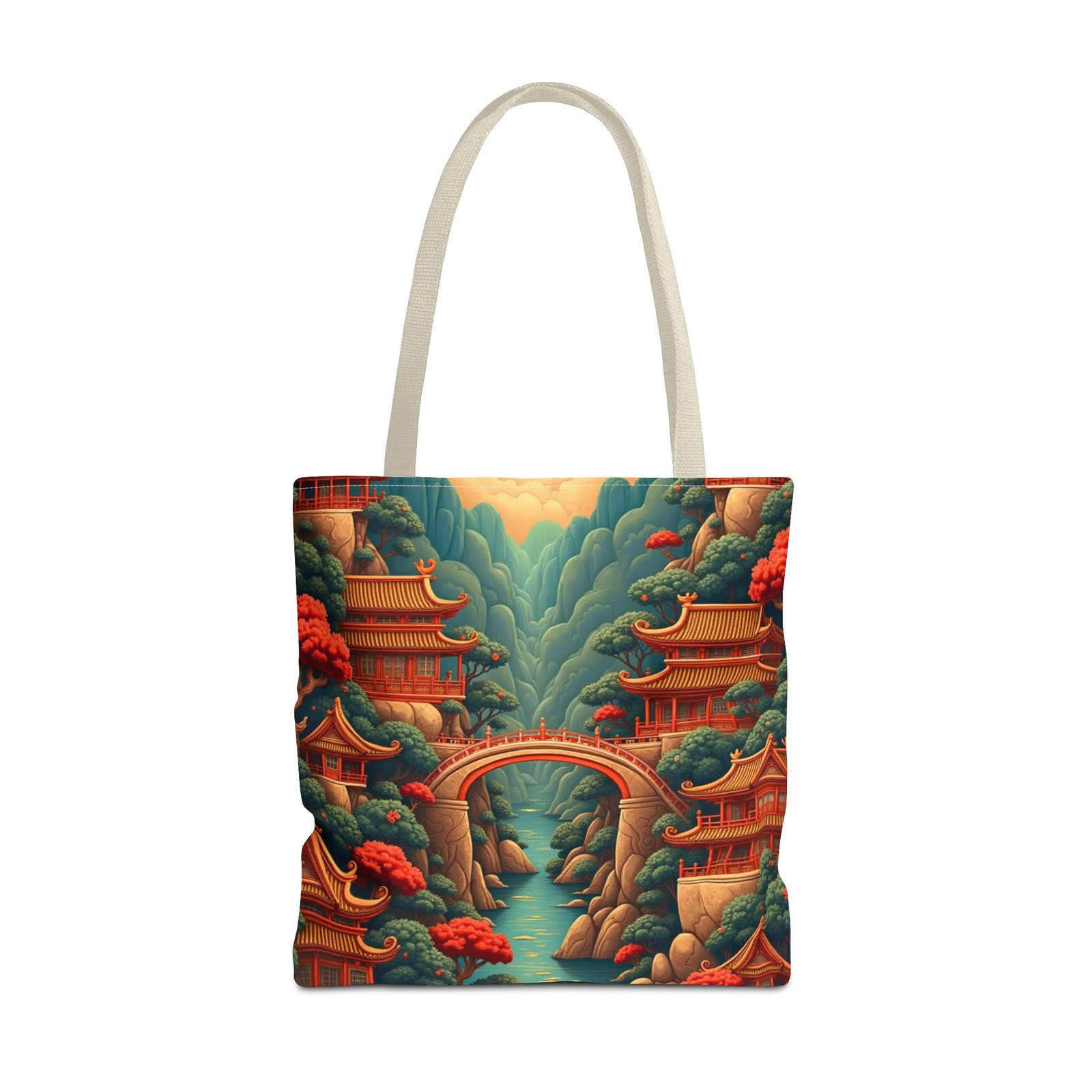 asian landscape tote bag stylish eco friendly shopper, perfect for travel, nature lovers, gifts, beach days, and everyday use asian landscape tote bag stylish eco friendly shopper, perfect for travel, nature lovers, gifts, beach days, and everyday use