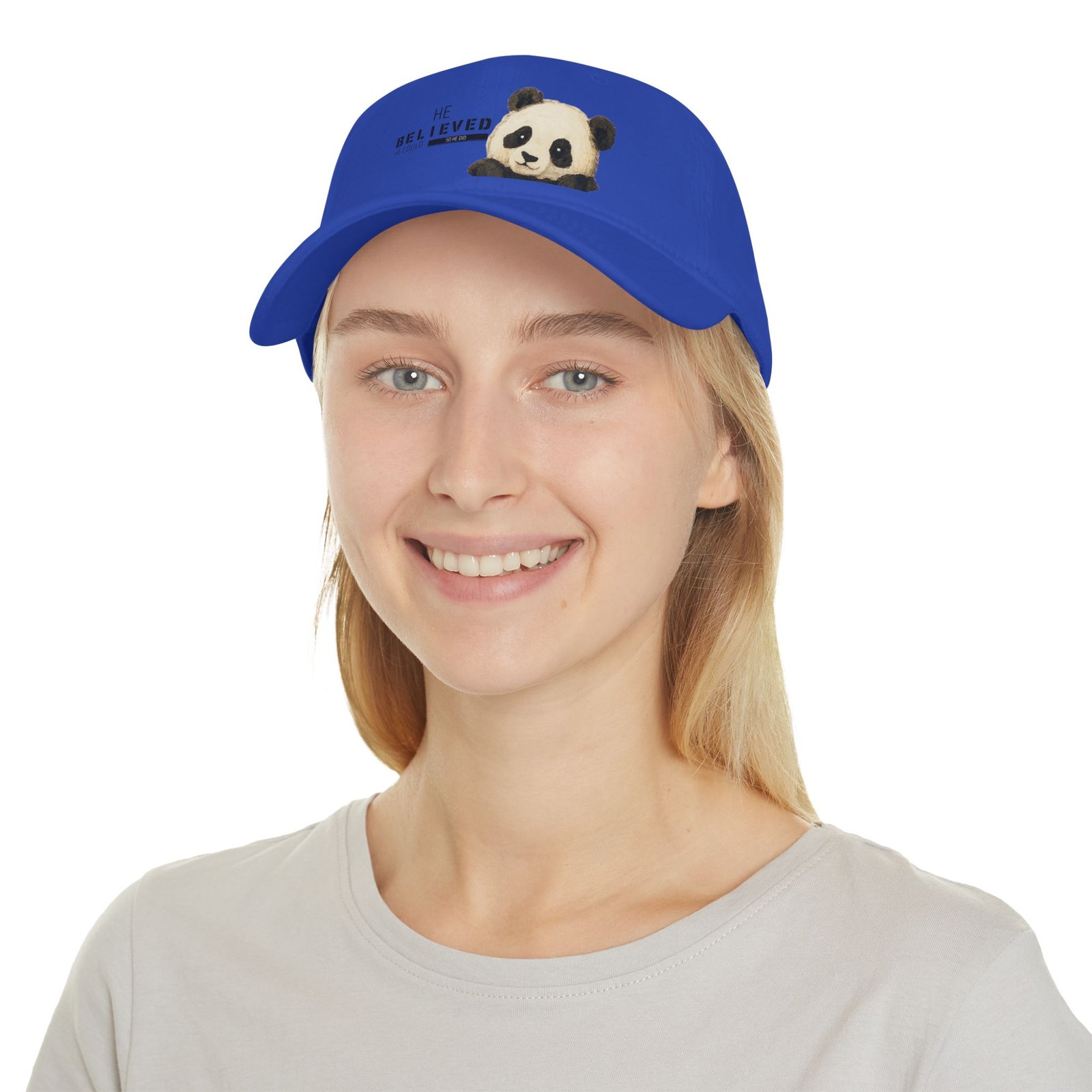 he believed panda cap | red baseball cap low profile cotton cap he believed panda cap | red baseball cap low profile cotton cap