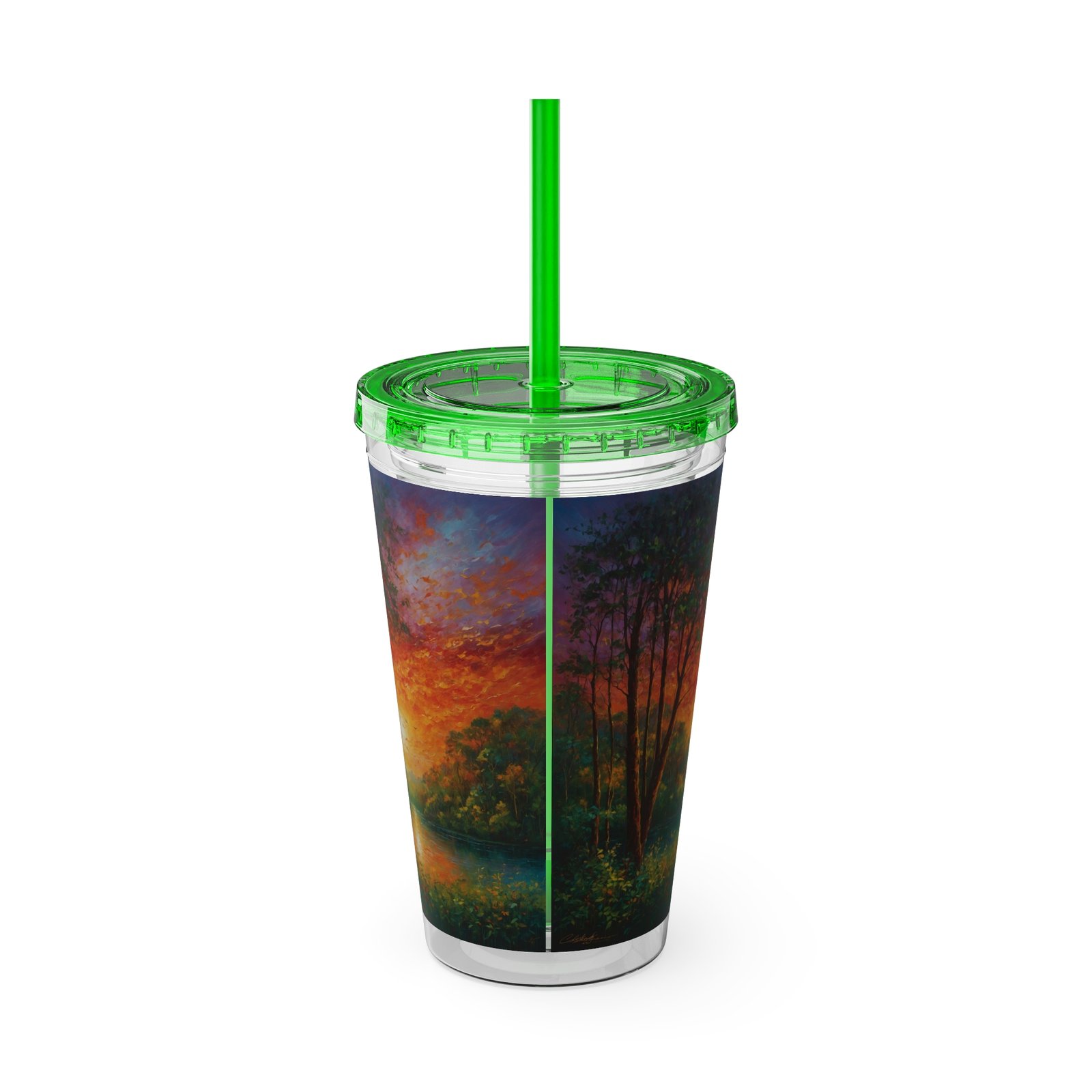 sunsplash tumbler with straw vibrant sunset drinkware for relaxing moments, summer vibe, gift for nature lovers, eco friendly, travel mug sunsplash tumbler with straw vibrant sunset drinkware for relaxing moments, summer vibe, gift for nature lovers, eco friendly, travel mug