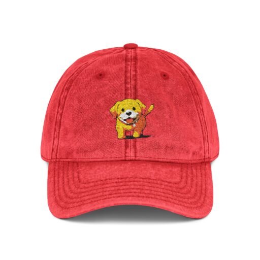 vintage embroidered dog cap, cute pet hat, pawsitivity gift, animal lover's cap, casual everyday wear