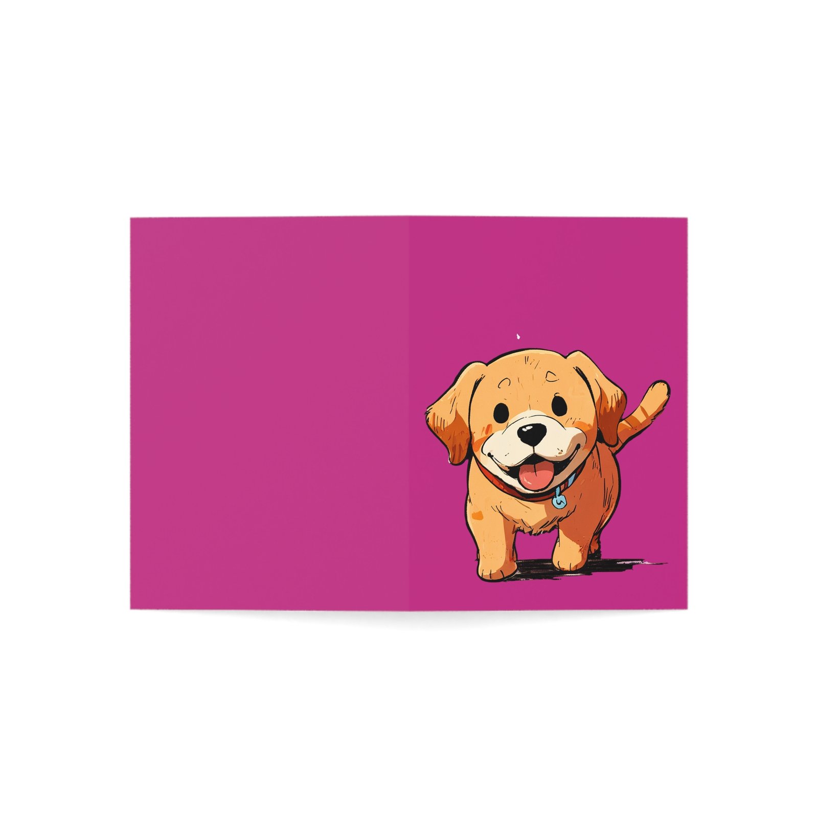 cute dog pink greeting cards, perfect for pet lovers, birthdays, thank you notes, invitations, set of 1, 10, 30, 50pcs cute dog pink greeting cards, perfect for pet lovers, birthdays, thank you notes, invitations, set of 1, 10, 30, 50pcs