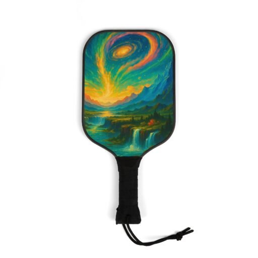 vibrant pickleball paddle set artistic design for outdoor fun, perfect for gifts and recreation, brighten your game!