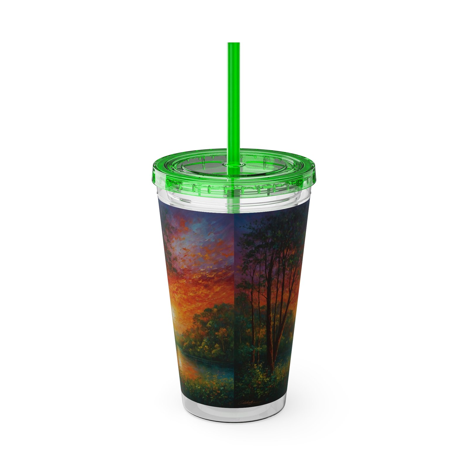 sunsplash tumbler with straw vibrant sunset drinkware for relaxing moments, summer vibe, gift for nature lovers, eco friendly, travel mug sunsplash tumbler with straw vibrant sunset drinkware for relaxing moments, summer vibe, gift for nature lovers, eco friendly, travel mug