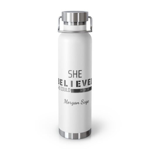 empowering insulated water bottle, motivational gift for fitness lovers, she believed she could, perfect for daily hydration, sports &