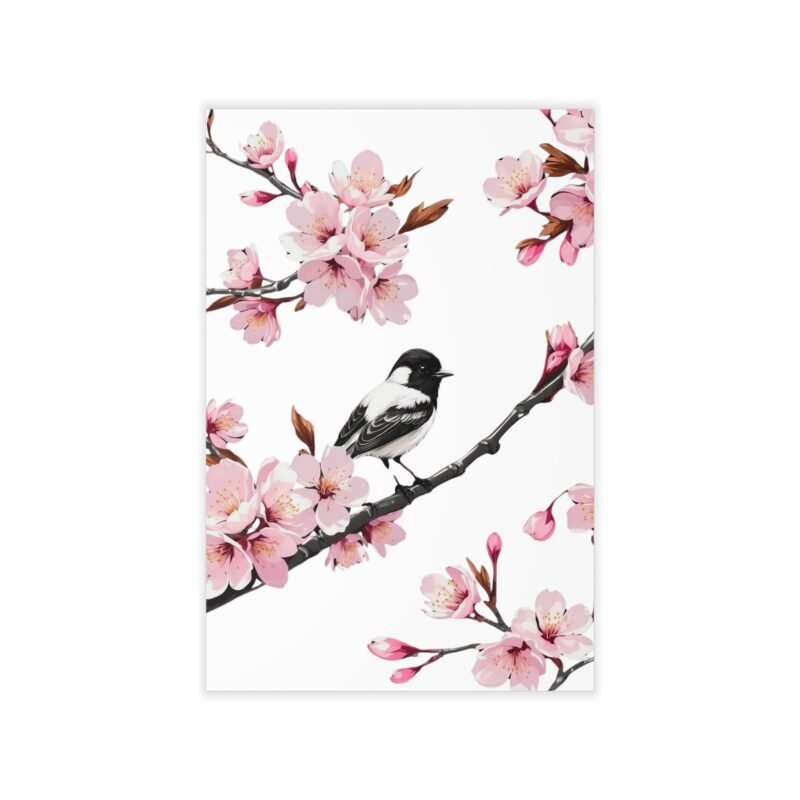 floral bird removable wall decals, spring decor, nature wall art, living room decor, flower stickers, home aesthetic, gift idea