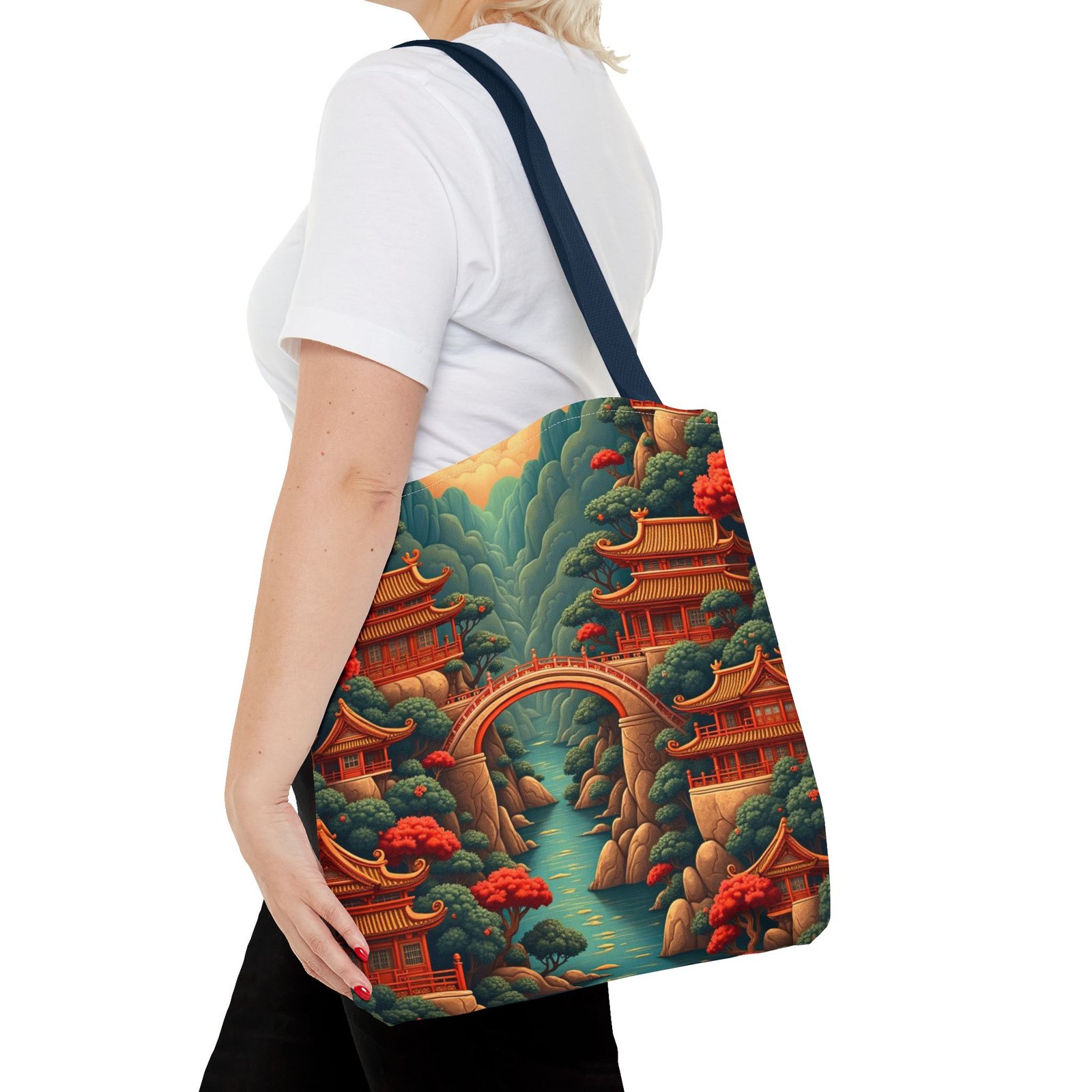 asian landscape tote bag stylish eco friendly shopper, perfect for travel, nature lovers, gifts, beach days, and everyday use asian landscape tote bag stylish eco friendly shopper, perfect for travel, nature lovers, gifts, beach days, and everyday use