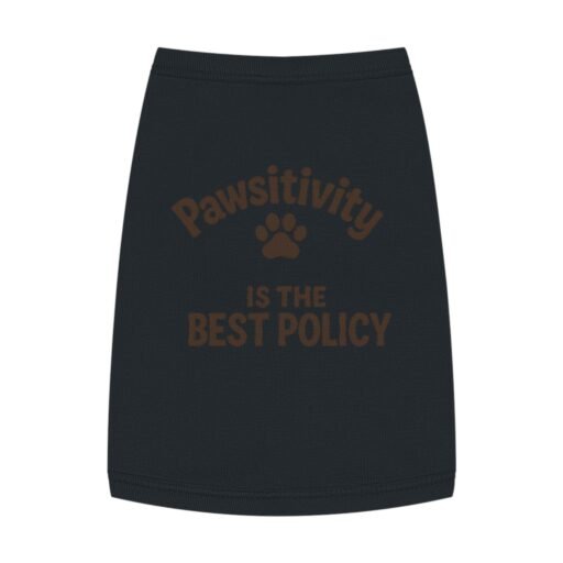 100 % cotton: pet tank top for dogs pawsitivity is the best policy, cute dog apparel, summer pet clothing, dog gifts, adorable pet shirt
