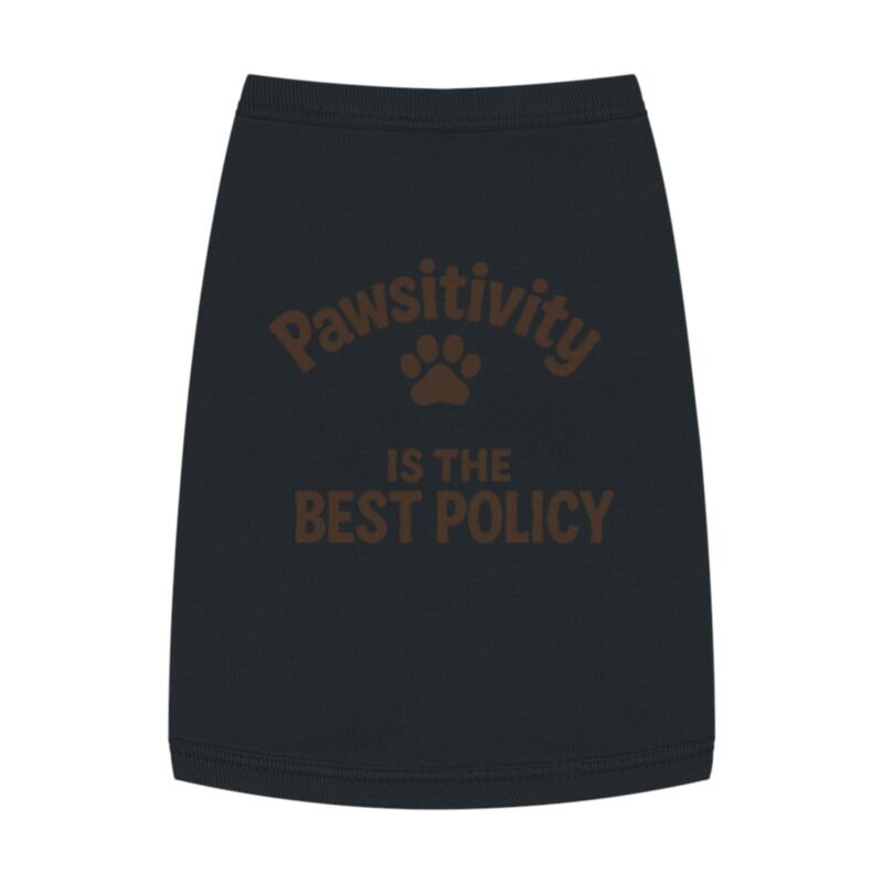 100 % cotton: pet tank top for dogs pawsitivity is the best policy, cute dog apparel, summer pet clothing, dog gifts, adorable pet shirt