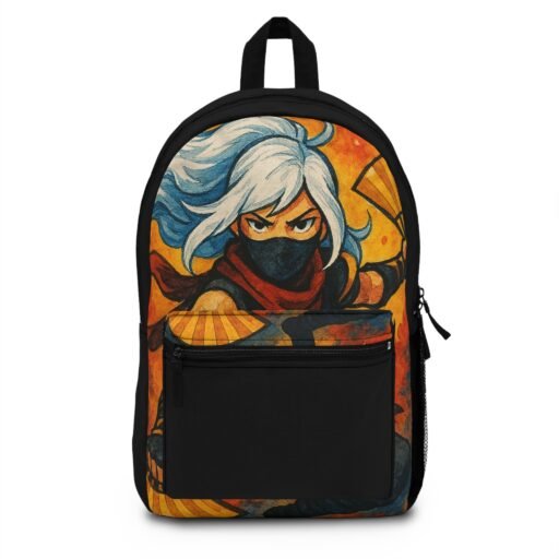 anime inspired backpack for teens and students, stylish school bag, perfect for everyday use, unique gift idea, cosplay accessory