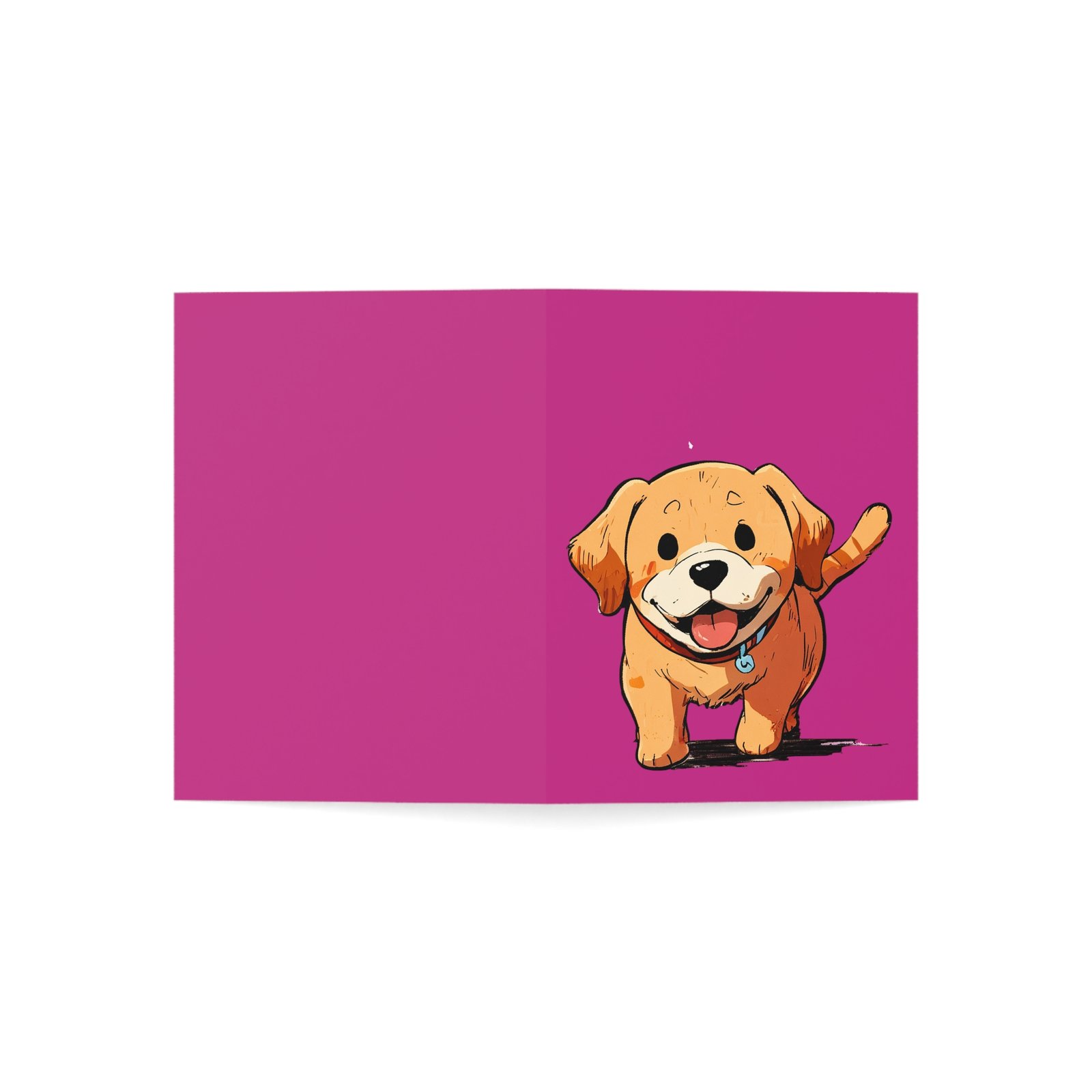 cute dog pink greeting cards, perfect for pet lovers, birthdays, thank you notes, invitations, set of 1, 10, 30, 50pcs cute dog pink greeting cards, perfect for pet lovers, birthdays, thank you notes, invitations, set of 1, 10, 30, 50pcs