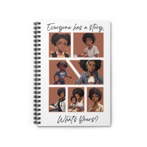 everyone has a story!spiral notebook ruled line