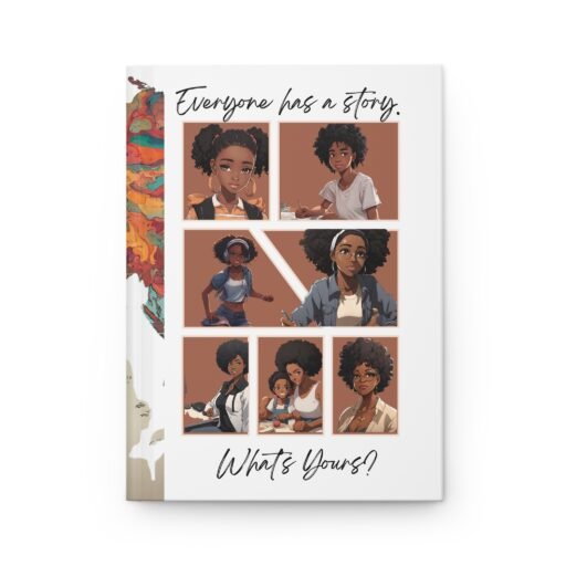 everyone has a story. matte hardcover personal story journaling, 150 lined pages, 5.75x8, gift for