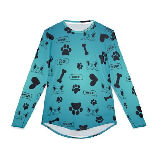 men's uv protection long sleeve shirt dog lover tee, cute pet apparel, outdoor adventure wear, birthday gift for him, beach day essential