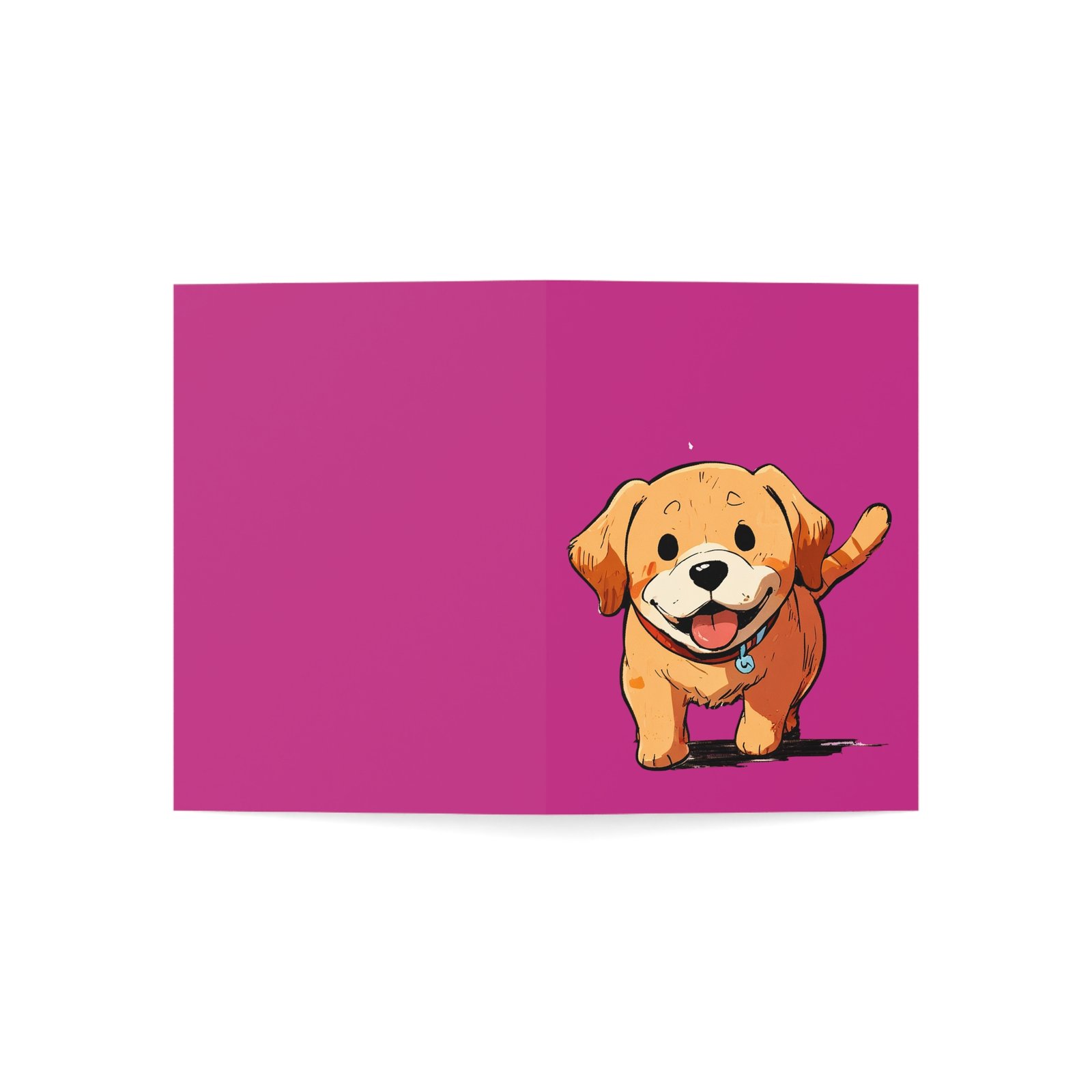 cute dog pink greeting cards, perfect for pet lovers, birthdays, thank you notes, invitations, set of 1, 10, 30, 50pcs cute dog pink greeting cards, perfect for pet lovers, birthdays, thank you notes, invitations, set of 1, 10, 30, 50pcs