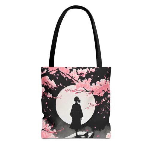 cherry blossom tote bag, shopper bag, moonlight tote, eco friendly carry all, spring gift for her, nature lover bag multiple sizes