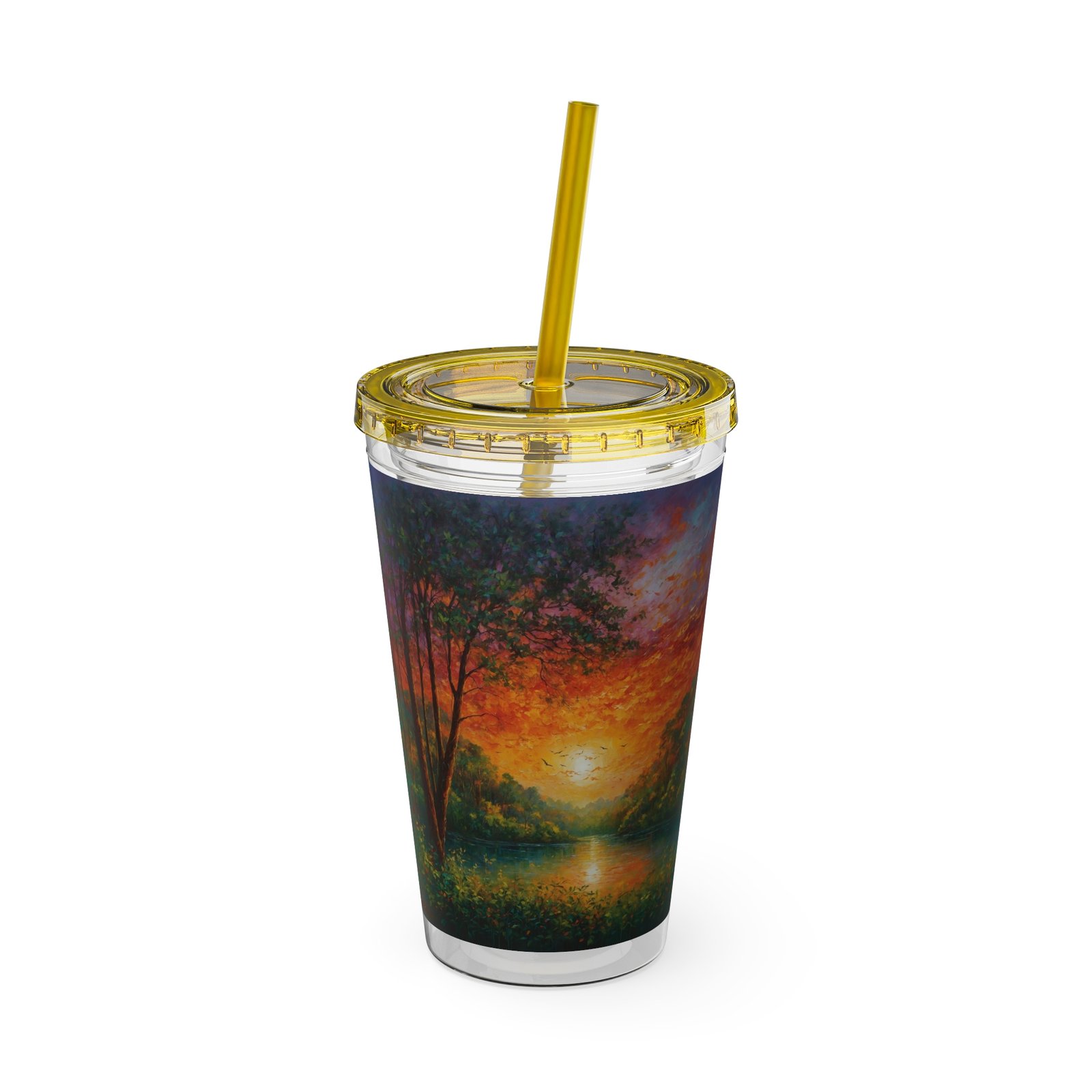sunsplash tumbler with straw vibrant sunset drinkware for relaxing moments, summer vibe, gift for nature lovers, eco friendly, travel mug sunsplash tumbler with straw vibrant sunset drinkware for relaxing moments, summer vibe, gift for nature lovers, eco friendly, travel mug