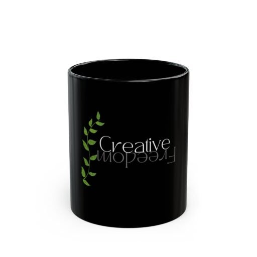 11oz black mug creative freedom