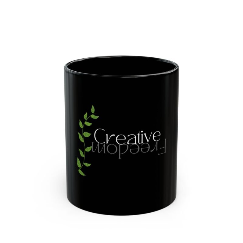 11oz black mug creative freedom