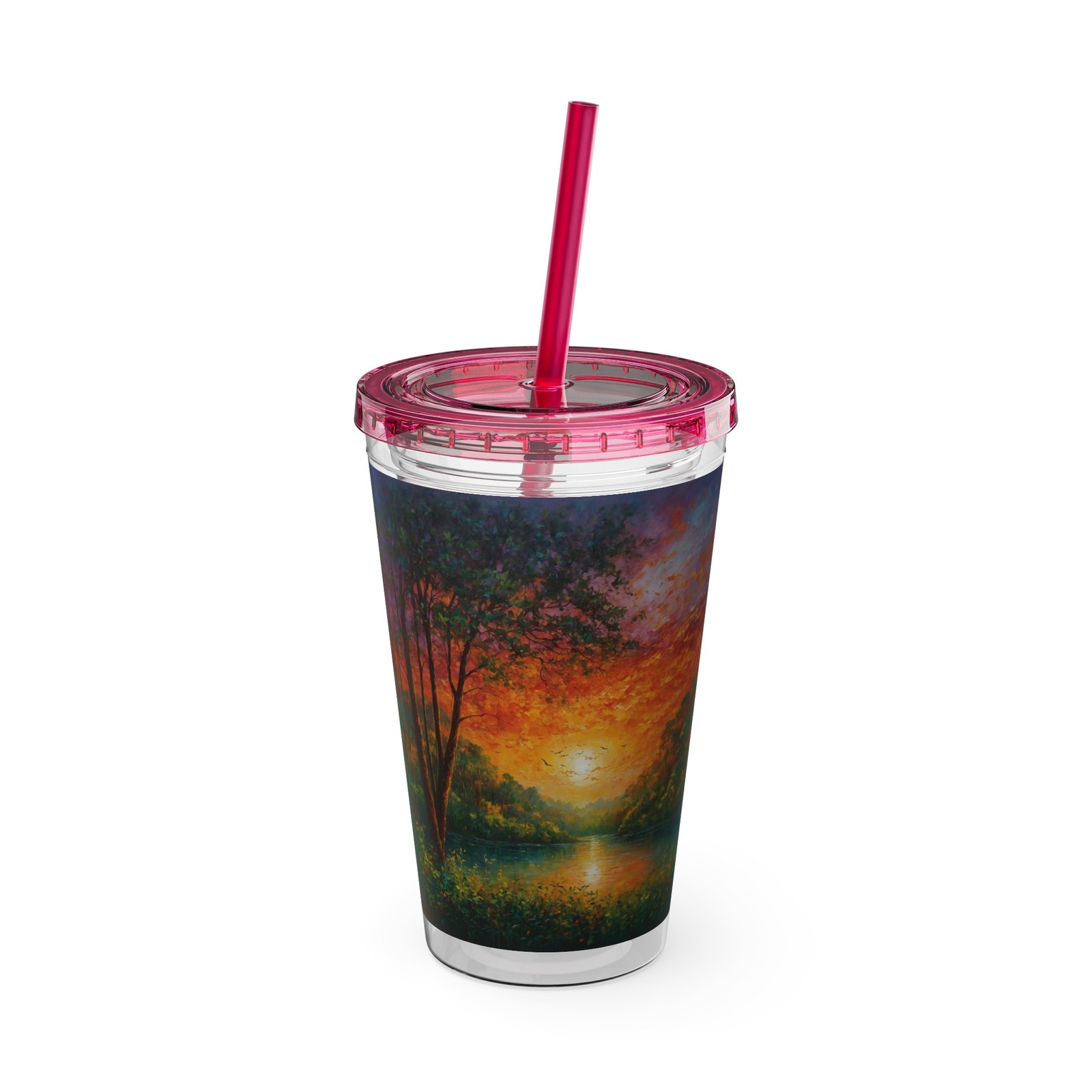 sunsplash tumbler with straw vibrant sunset drinkware for relaxing moments, summer vibe, gift for nature lovers, eco friendly, travel mug sunsplash tumbler with straw vibrant sunset drinkware for relaxing moments, summer vibe, gift for nature lovers, eco friendly, travel mug