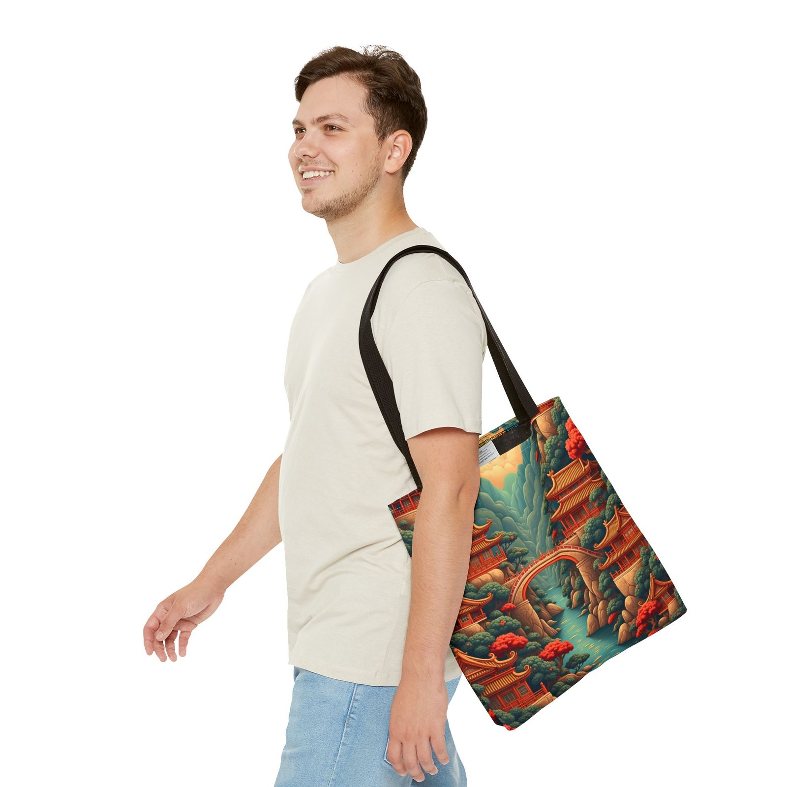 asian landscape tote bag stylish eco friendly shopper, perfect for travel, nature lovers, gifts, beach days, and everyday use asian landscape tote bag stylish eco friendly shopper, perfect for travel, nature lovers, gifts, beach days, and everyday use