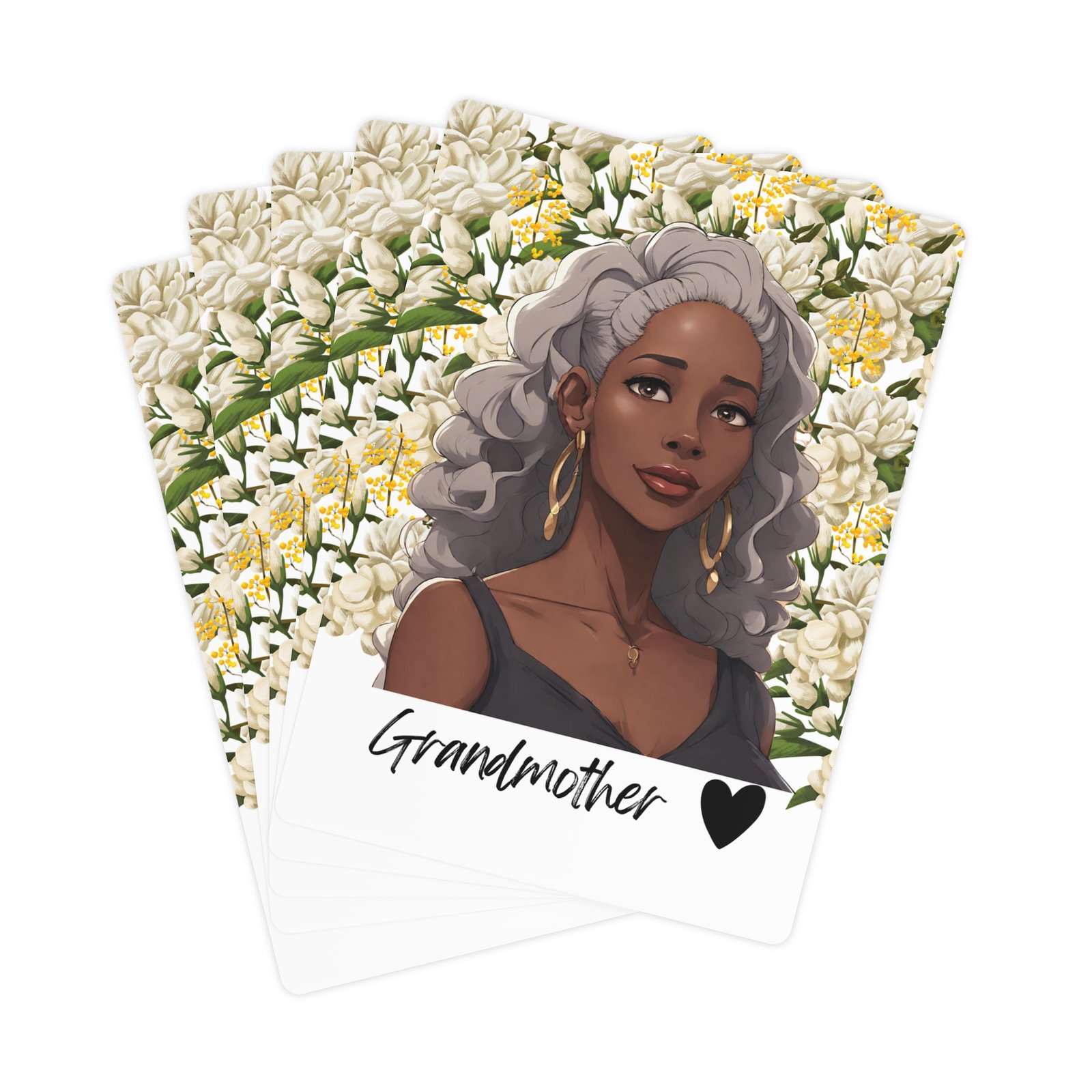 deck of cards: black woman grandmother design deck of cards: black woman grandmother design