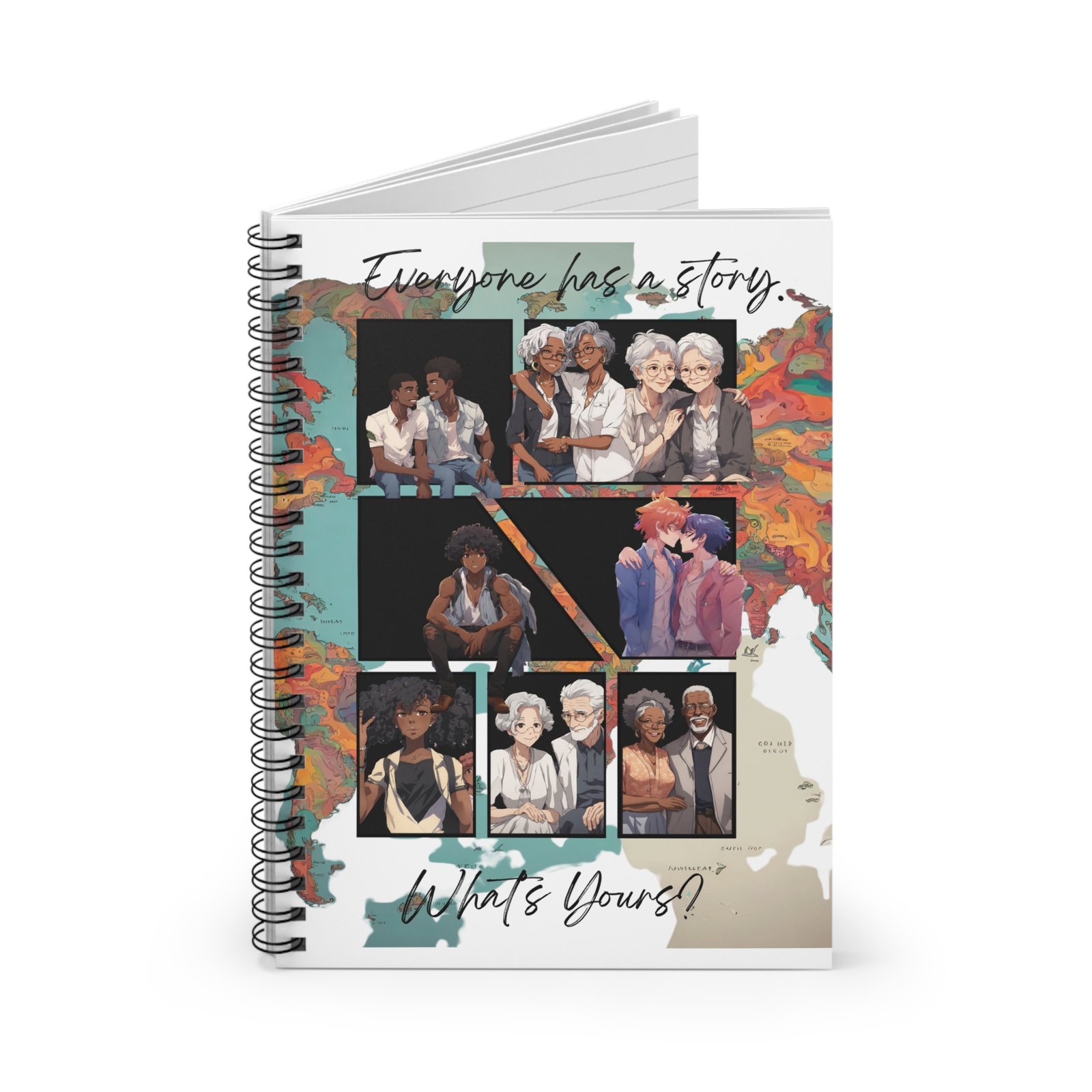 everyone has a story!spiral notebook ruled line everyone has a story!spiral notebook ruled line