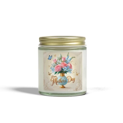 happy mother's day scented candle, 9 different scents to choose from, 4 and 9 oz, wax candle, aromatherapy gift for mom, home decor,selfcare