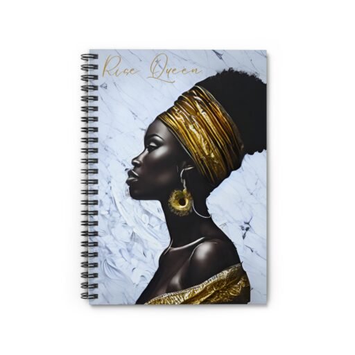 spiral notebook ruled line: rise queen