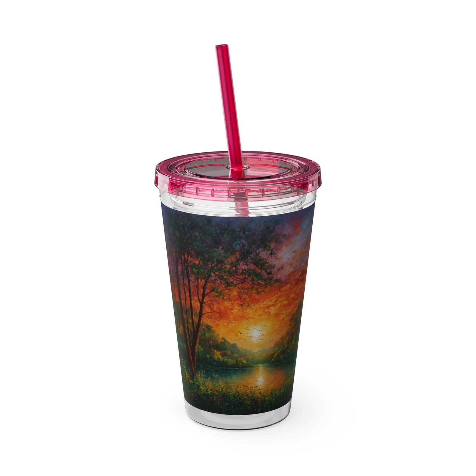 sunsplash tumbler with straw vibrant sunset drinkware for relaxing moments, summer vibe, gift for nature lovers, eco friendly, travel mug sunsplash tumbler with straw vibrant sunset drinkware for relaxing moments, summer vibe, gift for nature lovers, eco friendly, travel mug