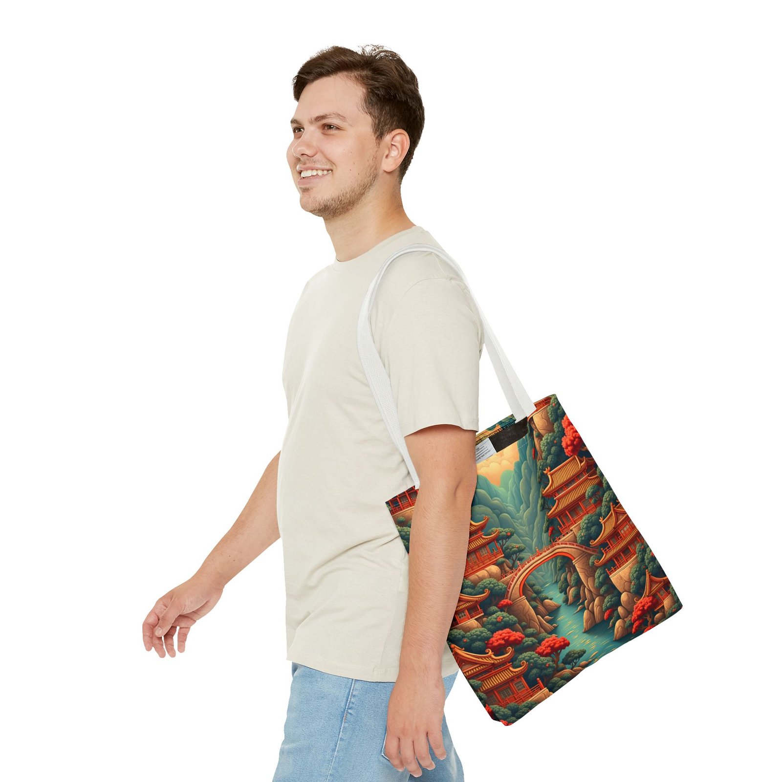 asian landscape tote bag stylish eco friendly shopper, perfect for travel, nature lovers, gifts, beach days, and everyday use asian landscape tote bag stylish eco friendly shopper, perfect for travel, nature lovers, gifts, beach days, and everyday use