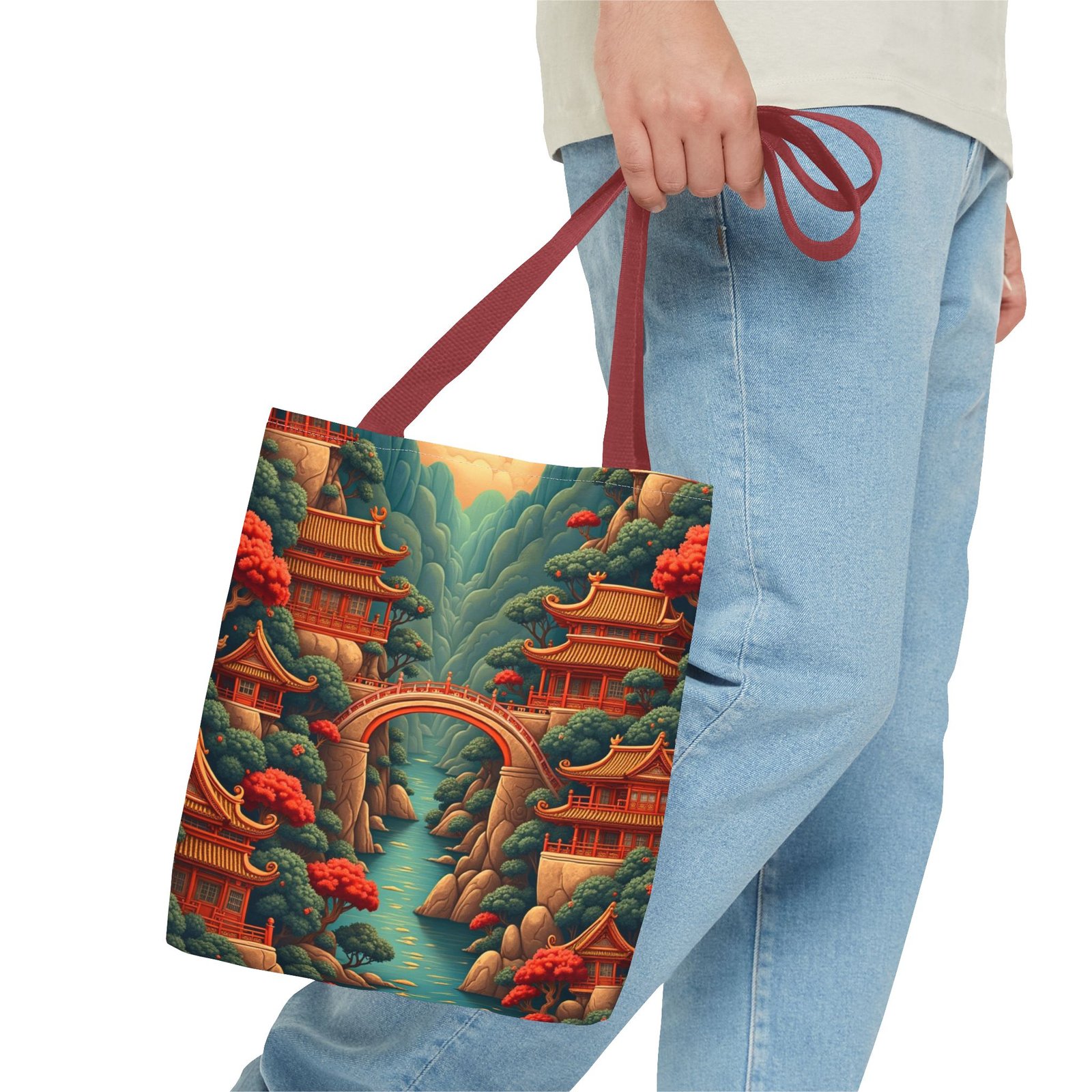 asian landscape tote bag stylish eco friendly shopper, perfect for travel, nature lovers, gifts, beach days, and everyday use asian landscape tote bag stylish eco friendly shopper, perfect for travel, nature lovers, gifts, beach days, and everyday use