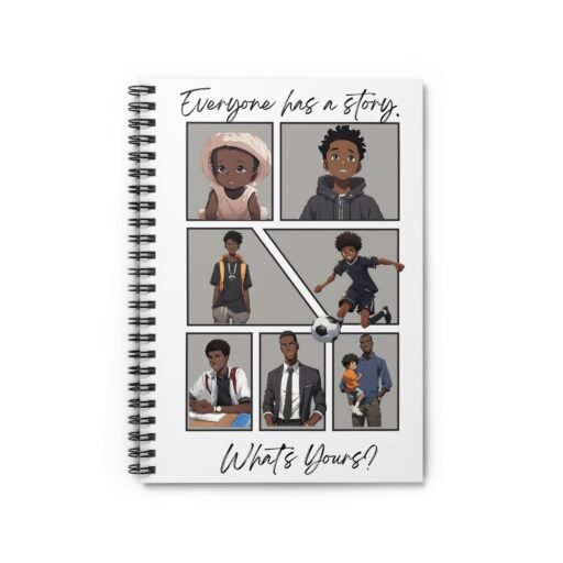 storyteller's spiral notebook ruled line, journal, diary, writing, poetry, school notes, shopping lists, dark grey cover