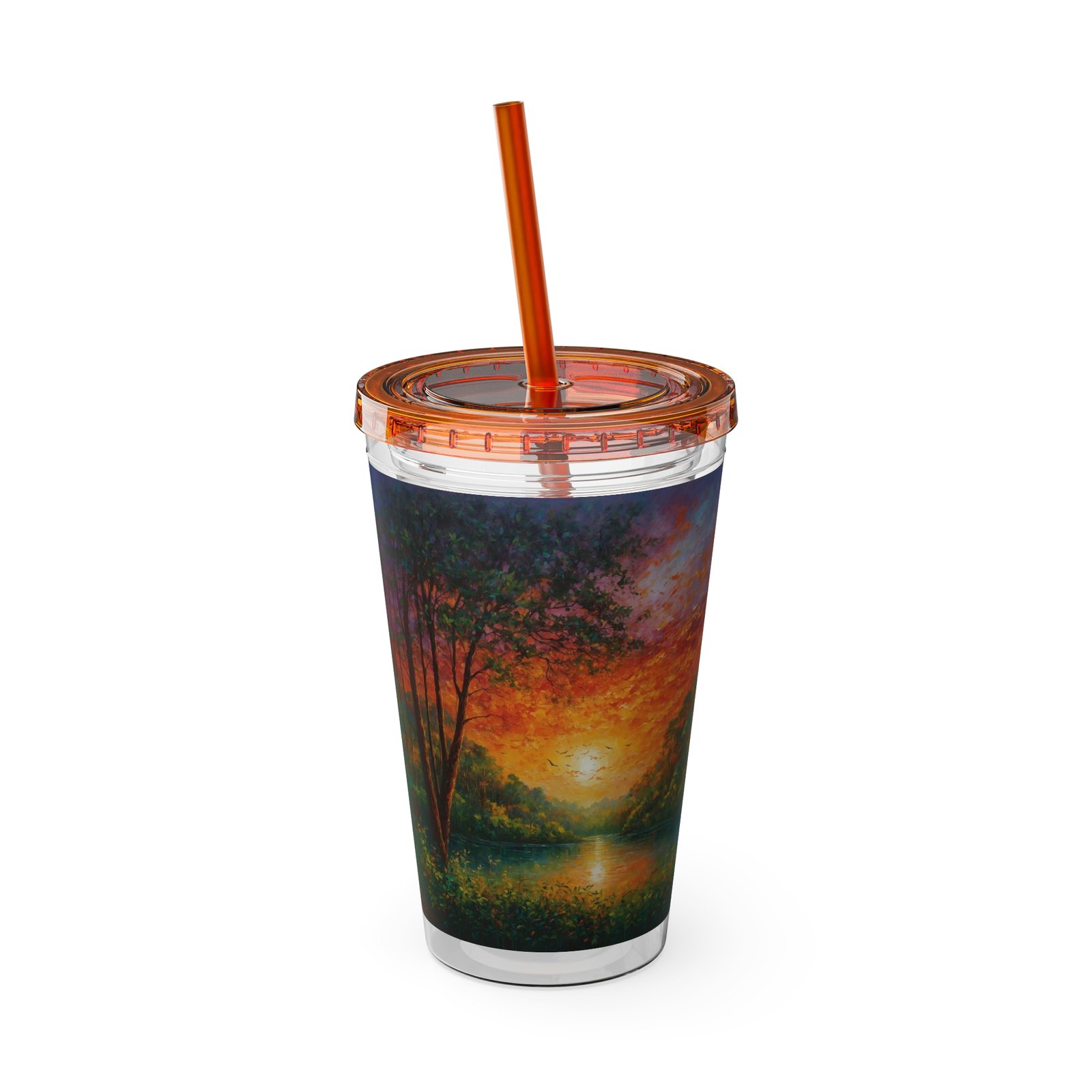 sunsplash tumbler with straw vibrant sunset drinkware for relaxing moments, summer vibe, gift for nature lovers, eco friendly, travel mug sunsplash tumbler with straw vibrant sunset drinkware for relaxing moments, summer vibe, gift for nature lovers, eco friendly, travel mug