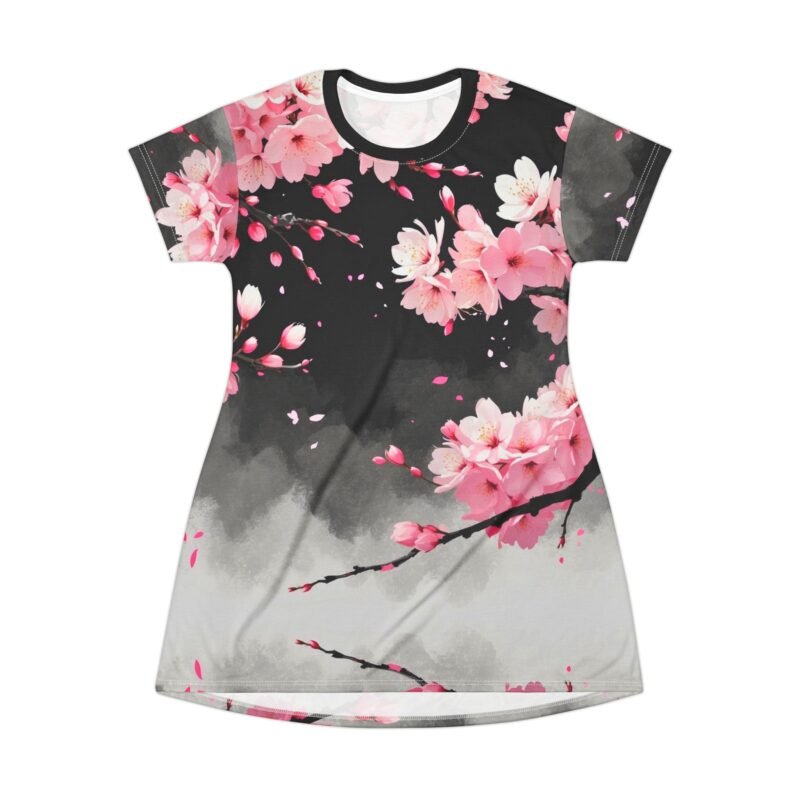 floral t shirt dress | chic spring style, summer dress, casual outfit, garden party wear, gift for her