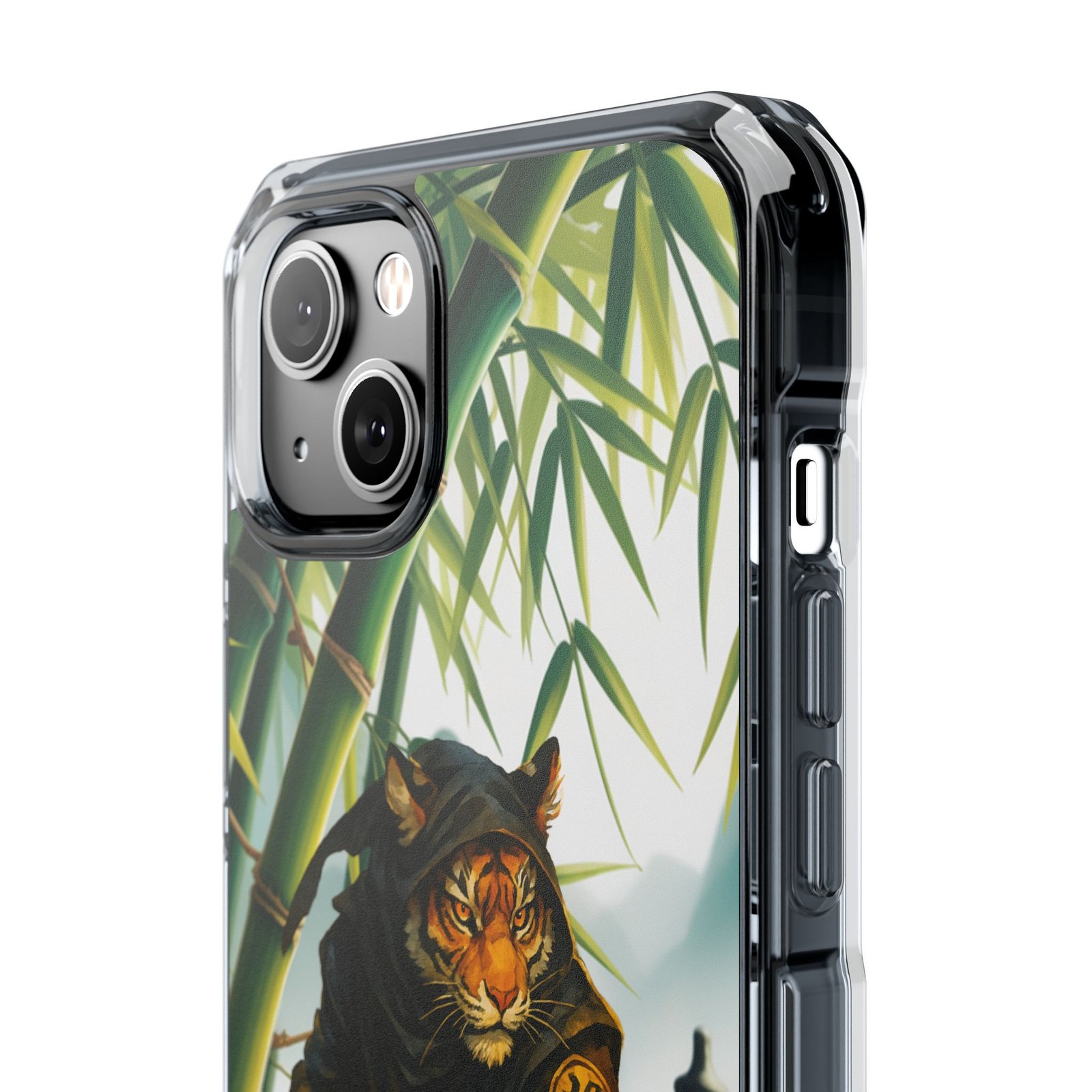 ninja tiger iphone case clear magnetic impact case, bold animal design, unique gift for cat lovers, phone protection, trendy accessories ninja tiger iphone case clear magnetic impact case, bold animal design, unique gift for cat lovers, phone protection, trendy accessories