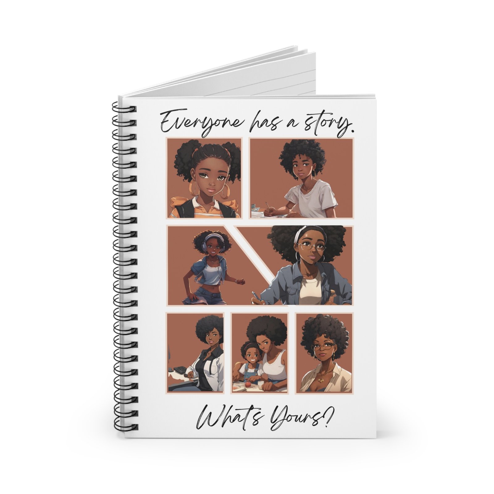 everyone has a story!spiral notebook ruled line everyone has a story!spiral notebook ruled line