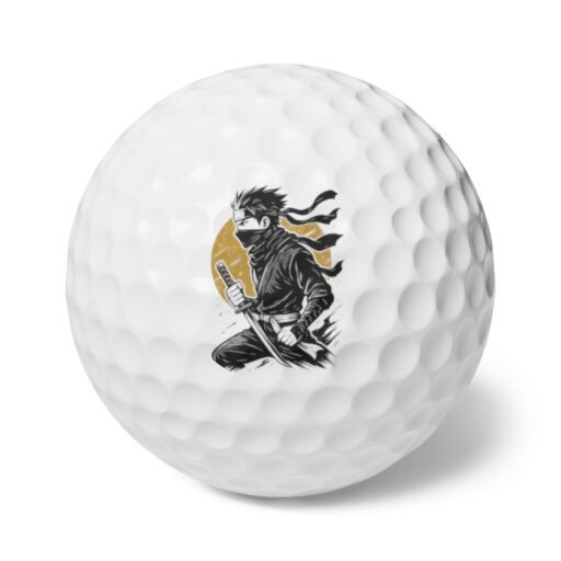 ninja golf balls, fun 6 pack for golf lovers, perfect for gifts, birthdays, and golf tournaments, unique sports accessories