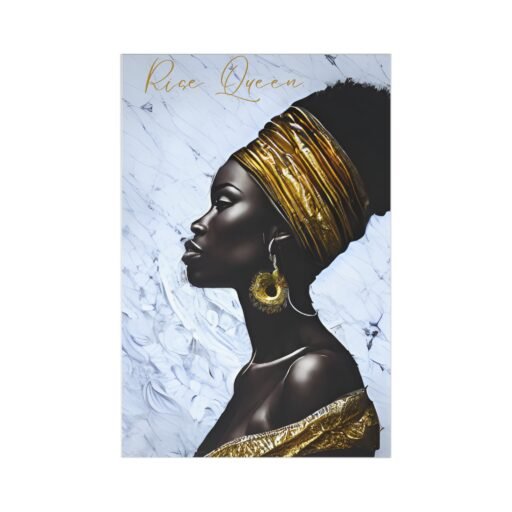 postcards (7 pcs): black woman/girl, rise queen